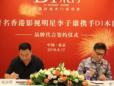 李子雄代言D1木门，明星代言人扩大品牌影响力
